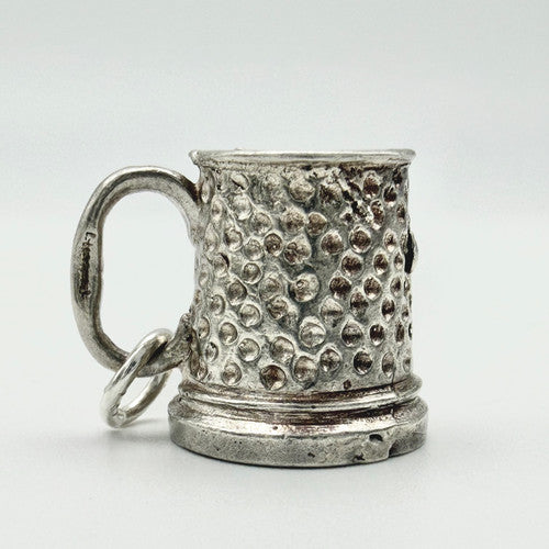Vintage 925 Sterling Silver Tankard Charm CA23-22