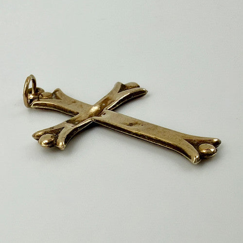 Vintage 9ct Yellow Gold Cross Pendant PG23