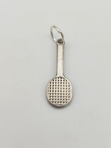 Vintage 925 Sterling Silver Tennis Racket Charm CA15-39