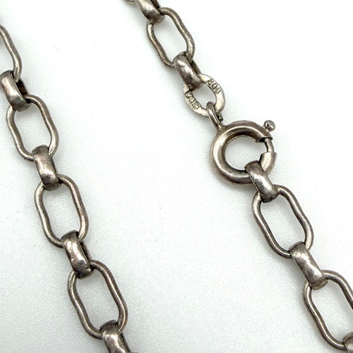 Vintage 925 Sterling Silver Box Link Bracelet Bracelets-60