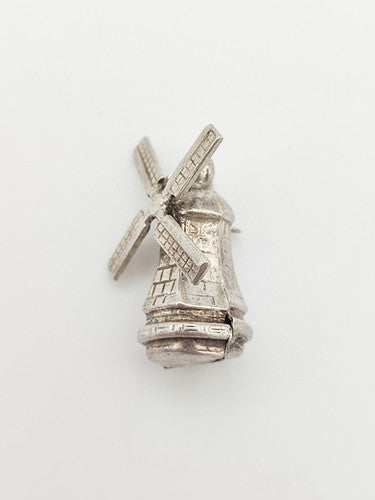 Vintage 925 Sterling Silver Windmill Charm CA16-18
