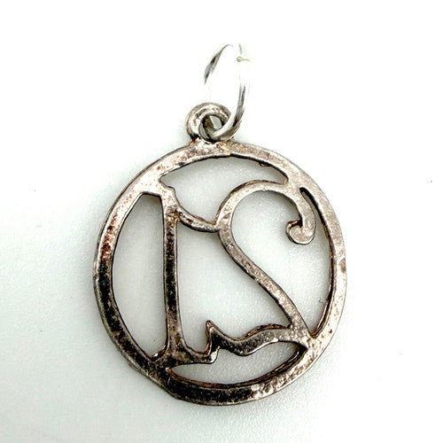 Vintage 925 Sterling Silver Number 21 Charm CA27-2