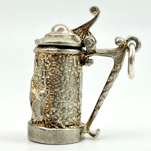 Vintage 925 Sterling Silver Tankard Charm CA28-26