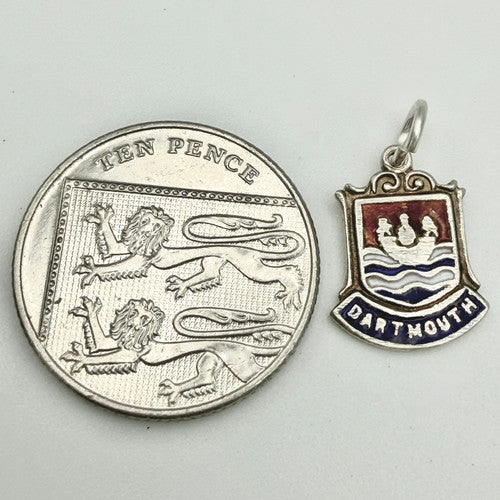 Vintage 925 Sterling Silver Dartmouth Travel Charm CA24-9