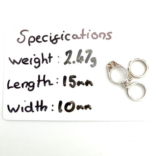 Vintage 925 Sterling Silver Ring Charm CA27-11