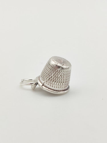 Vintage 925 Sterling Silver Thimble Charm CA17-89