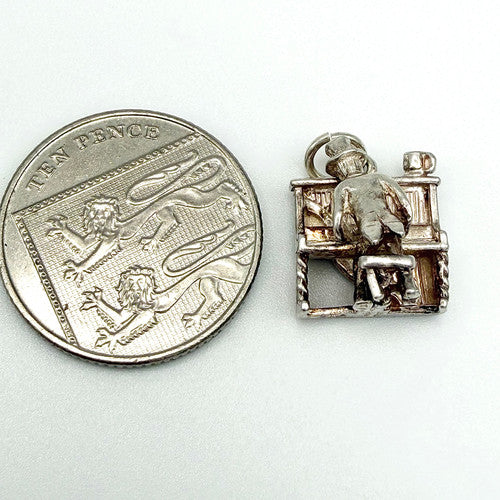 Vintage 925 Sterling Silver Pianist Charm CA26-39