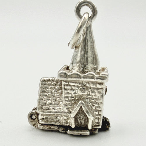 Vintage 925 Sterling Silver Church Charm CA24-53