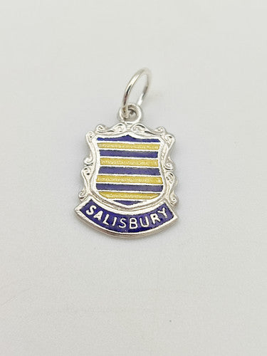 Vintage 925 Sterling Silver Salisbury Travel Charm CA17-19