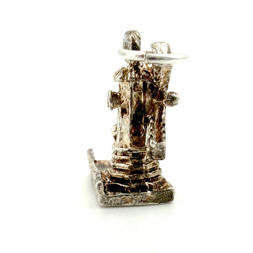 Vintage 925 Sterling Silver Windmill Charm CA27-56