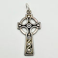 Vintage 925 Sterling Silver Celtic Cross Charm CA19-85