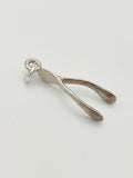 Vintage 925 Sterling Silver Wishbone Charm CA8-12