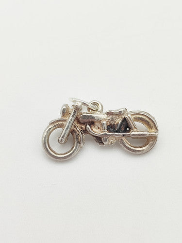 Vintage 925 Sterling Silver Motorbike Charm CA16-19