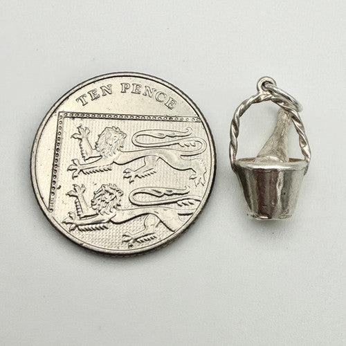 Vintage 925 Sterling Silver Champagne Bucket Charm CA21-50