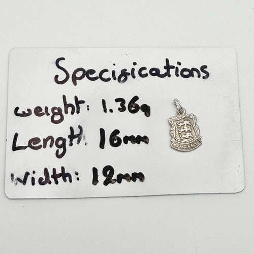 Vintage 925 Sterling Silver Jersey Charm CA21-22