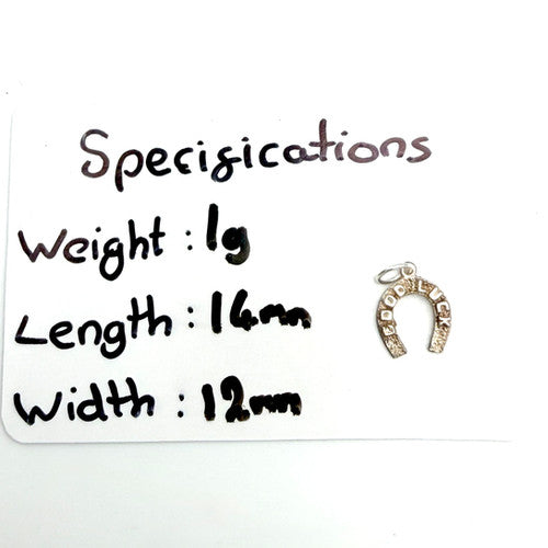 Vintage 925 Sterling Silver Good Luck Horseshoe Charm CA27-52