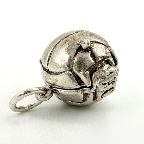 Vintage 925 Sterling Silver Football Charm CA26-32