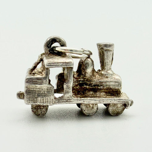 Vintage 925 Sterling Silver Train Charm CA19-82