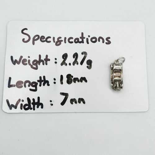 Vintage 925 Sterling Silver Car Charm CA24-1