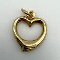 Vintage 9ct Yellow Gold Heart Charm PG37