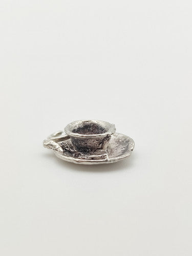 Vintage 925 Sterling Silver Cup & Saucer Charm CA1-61