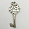 Vintage 925 Sterling Silver 21 Key Charm CA24-76