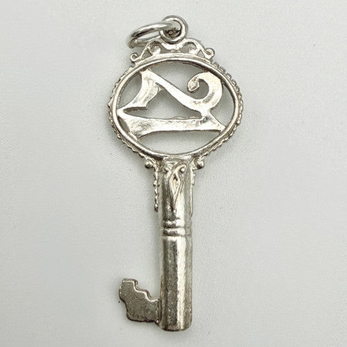 Vintage 925 Sterling Silver 21 Key Charm CA24-76