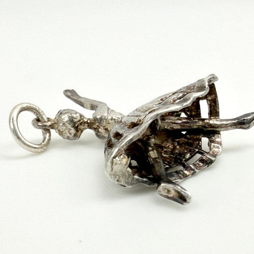 Vintage 925 Sterling Silver Ballerina Charm CA28-41