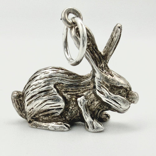Vintage 925 Sterling Silver Rabbit Charm CA25-70