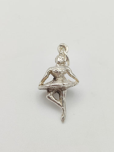 Vintage 925 Sterling Silver Ballerina Charm CA17-30