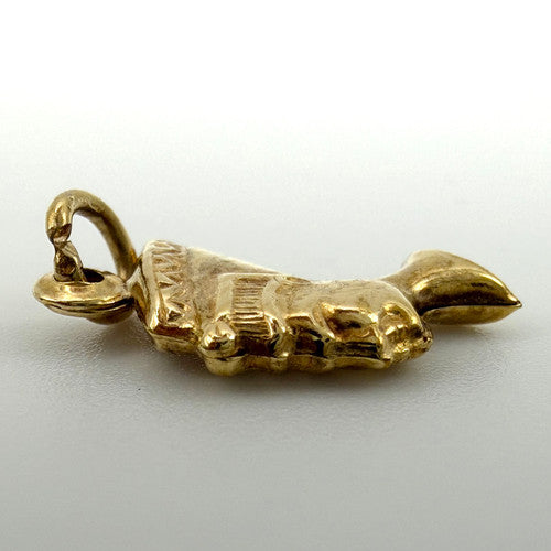 Vintage 9ct Yellow Gold Nefertiti Charm PG38
