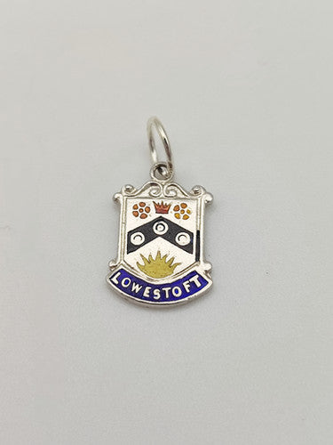 Vintage 925 Sterling Silver Lowestoft Travel Charm CA17-92