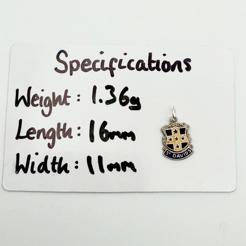 Vintage 925 Sterling Silver St. David’s Travel Charm CA20-22