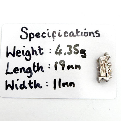 Vintage 925 Sterling Silver Steam Train Locomotive Charm CA28-2