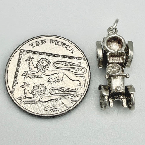 Vintage 925 Sterling Silver Car Charm CA24-22