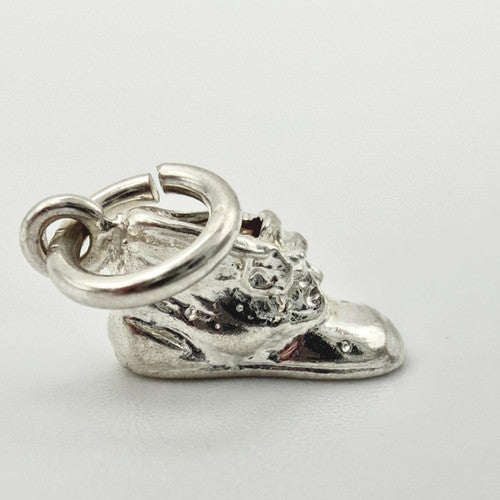 Vintage 925 Sterling Silver Baby Shoe Charm CA22-38