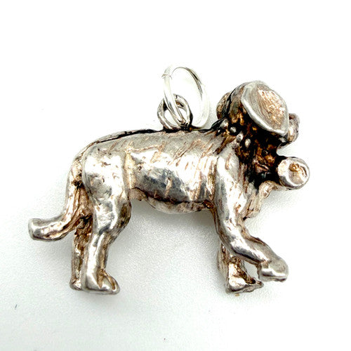 Vintage 925 Sterling Silver Saint Bernard Dog Charm CA27-61