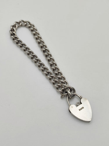 Vintage 925 Sterling Silver Curb Bracelet Bracelet-34