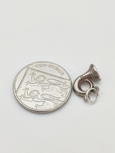 Vintage 925 Sterling Silver French Horn Charm CA15-62