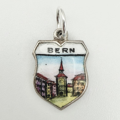 Vintage 800 Silver Bern Travel Charm CA25-30