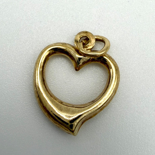 Vintage 9ct Yellow Gold Heart Charm PG37