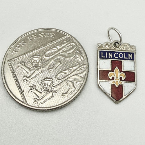 Vintage 925 Sterling Silver Lincoln Travel Charm CA25-11