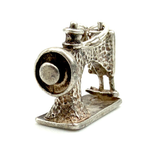 Vintage 925 Sterling Silver Sewing Machine Charm CA27-24