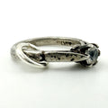 Vintage 925 Sterling Silver Solitaire Ring Charm CA16-12