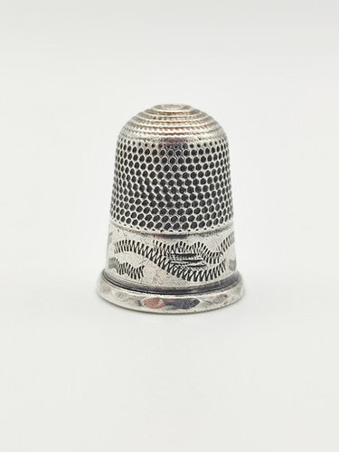 Vintage 925 Sterling Silver Thimble PAT40