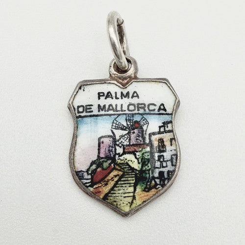 Vintage 800 Silver Palma De Mallorca Travel Charm CA21-7