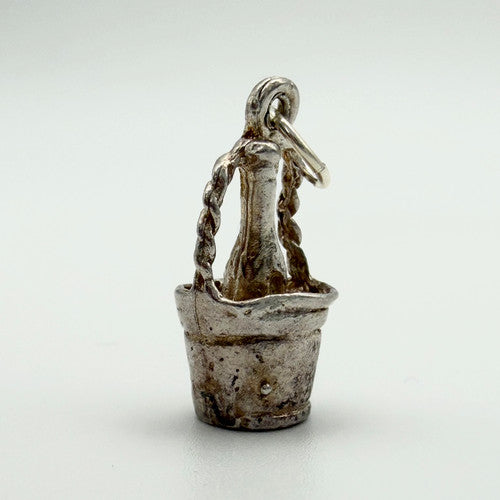 Vintage 925 Sterling Silver Champagne Bucket Charm CA19-71