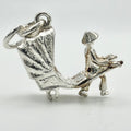 Vintage 925 Sterling Silver Rickshaw Charm CA22-63