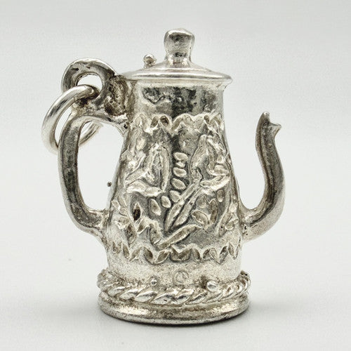 Vintage 925 Sterling Silver Teapot Charm CA22-85