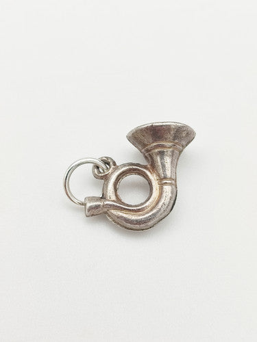 Vintage 925 Sterling Silver French Horn Charm CA15-62